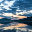 Sunset over Canandaigua Lake.